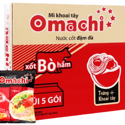 MÌ OMACHI VỊ BÒ HẦM (THÙNG)