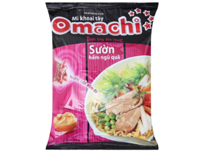 MÌ OMACHI VỊ SƯỜN HẦM NGŨ QUẢ (GÓI)