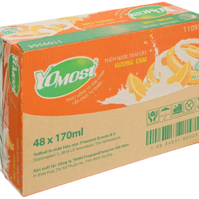 SỮA UỐNG YOMOST - VỊ CAM (THÙNG)